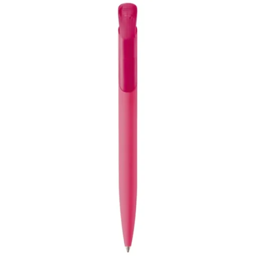 Gift Campaign Penna a pulsante in plastica con finitura morbida e inchiostro blu> Penne Di Plastica