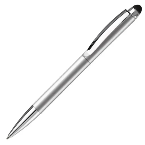 Gift Campaign Penna a rotazione in alluminio con gommino touch e inchiostro blu> Penne In Metallo