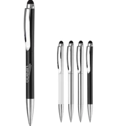 Gift Campaign Penna a rotazione in alluminio con gommino touch e inchiostro blu></noscript> Penne In Metallo