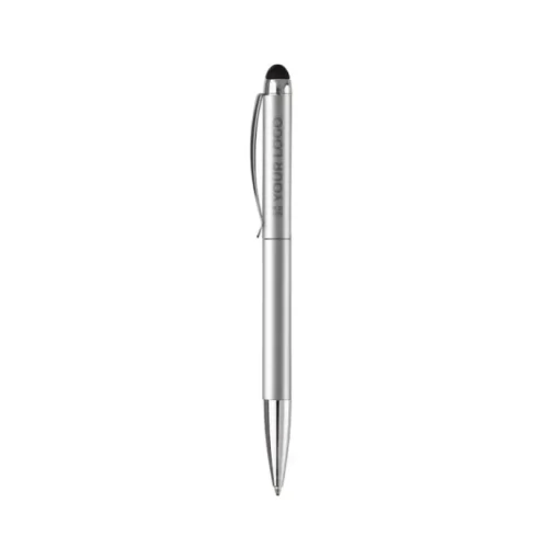 Gift Campaign Penna a rotazione in alluminio con gommino touch e inchiostro blu> Penne In Metallo