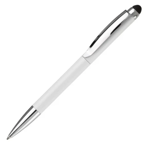 Gift Campaign Penna a rotazione in alluminio con gommino touch e inchiostro blu> Penne In Metallo