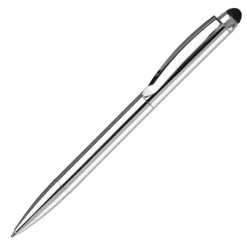 Gift Campaign Penna a rotazione in alluminio con gommino touch e inchiostro blu></noscript> Penne In Metallo
