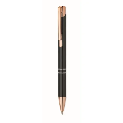 Gift Campaign Penna a scatto in alluminio riciclato dettagli oro rosa inchiostro blu> Penne In Metallo