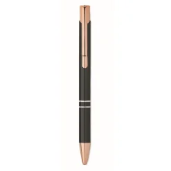 Gift Campaign Penna a scatto in alluminio riciclato dettagli oro rosa inchiostro blu> Penne In Metallo