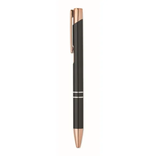Gift Campaign Penna a scatto in alluminio riciclato dettagli oro rosa inchiostro blu> Penne In Metallo