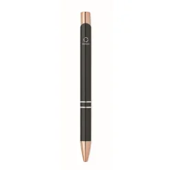 Gift Campaign Penna a scatto in alluminio riciclato dettagli oro rosa inchiostro blu></noscript> Penne In Metallo
