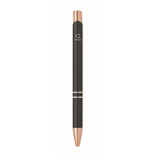 Gift Campaign Penna a scatto in alluminio riciclato dettagli oro rosa inchiostro blu> Penne In Metallo