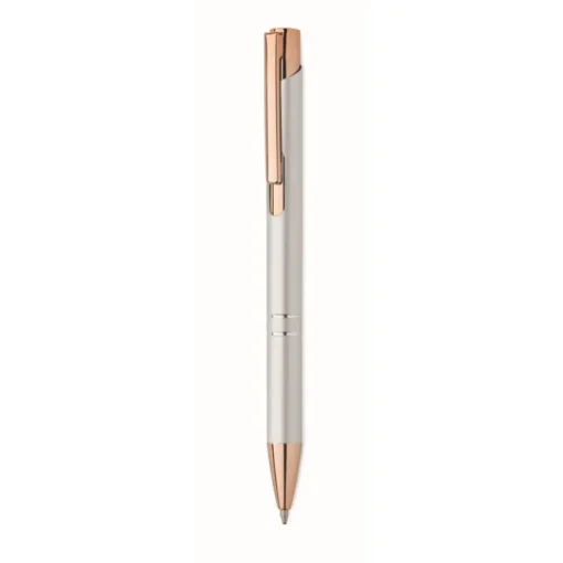 Gift Campaign Penna a scatto in alluminio riciclato dettagli oro rosa inchiostro blu> Penne In Metallo