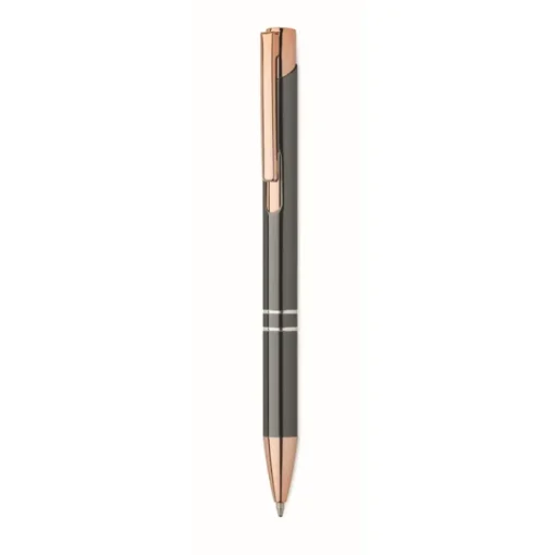 Gift Campaign Penna a scatto in alluminio riciclato dettagli oro rosa inchiostro blu> Penne In Metallo