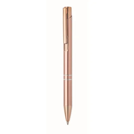 Gift Campaign Penna a scatto in alluminio riciclato dettagli oro rosa inchiostro blu> Penne In Metallo