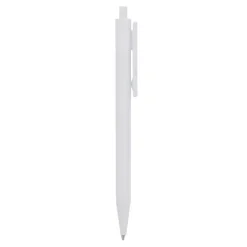 Gift Campaign Penna a scatto in plastica bianca con clip colorata e inchiostro blu></noscript> Penne Di Plastica