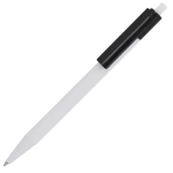 Gift Campaign Penna a scatto in plastica bianca con clip colorata e inchiostro blu></noscript> Penne Di Plastica