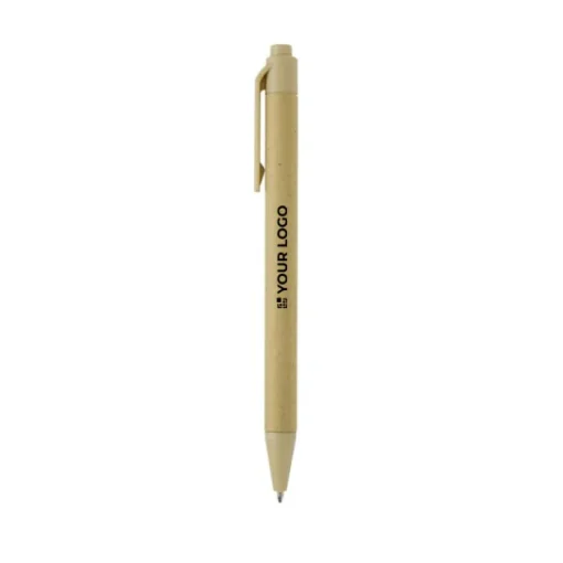 Gift Campaign Penna a sfera aziendale in carta crush e PLA con inchiostro nero> Penne Ecologiche