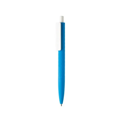 Gift Campaign Penna a sfera bianca e corpo colorato inchiostro blu X3 Soft Colors> Penne Di Plastica