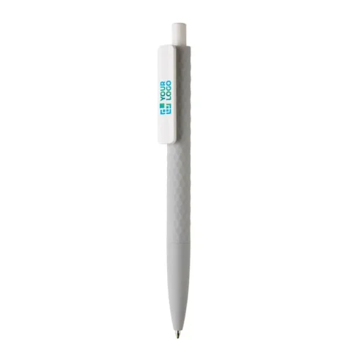 Gift Campaign Penna a sfera bianca e corpo colorato inchiostro blu X3 Soft Colors> Penne Di Plastica