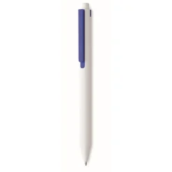 Gift Campaign Penna a sfera dal fusto bianco con clip colorata ed inchiostro blu> Penne Ecologiche|Penne Di Plastica