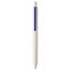 Gift Campaign Penna a sfera dal fusto bianco con clip colorata ed inchiostro blu></noscript> Penne Ecologiche|Penne Di Plastica