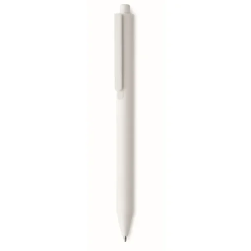 Gift Campaign Penna a sfera dal fusto bianco con clip colorata ed inchiostro blu> Penne Ecologiche|Penne Di Plastica