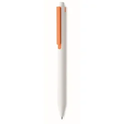 Gift Campaign Penna a sfera dal fusto bianco con clip colorata ed inchiostro blu></noscript> Penne Ecologiche|Penne Di Plastica