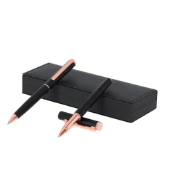 Gift Campaign Penna a sfera e roller con finitura opaca in astuccio e inchiostro blu> Penne In Metallo