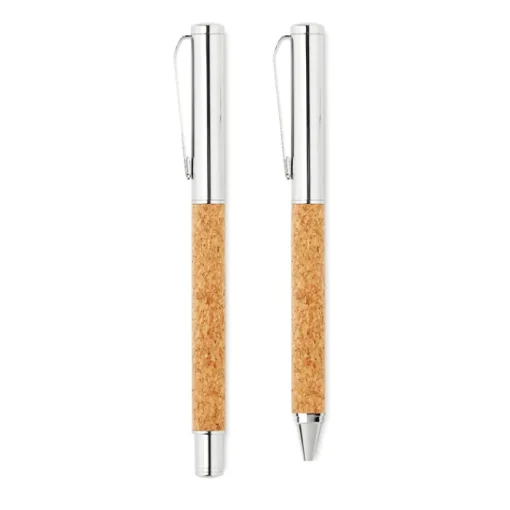 Gift Campaign Penna a sfera e Roller in metallo e sughero con astuccio Corticem> Penne Ecologiche