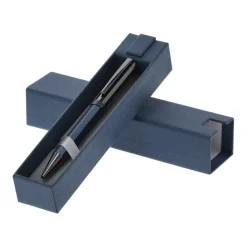 Gift Campaign Penna a sfera in acciaio inox dal design esagonale con inchiostro blu> Penne In Metallo