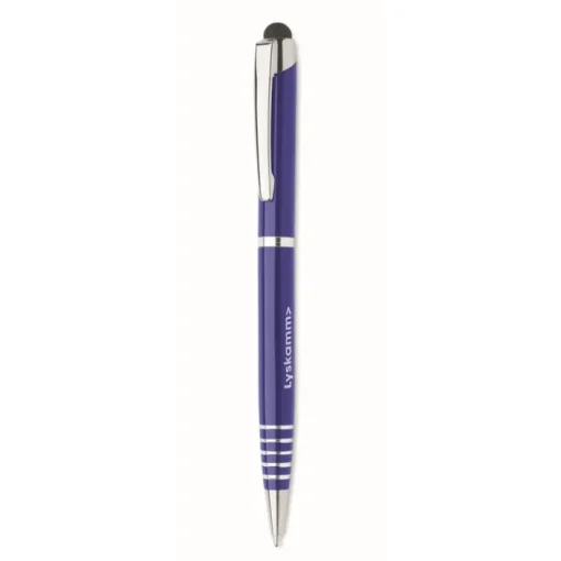Gift Campaign Penna a sfera in alluminio riciclato con gommino touch e inchiostro blu> Penne Ecologiche|Penne In Metallo
