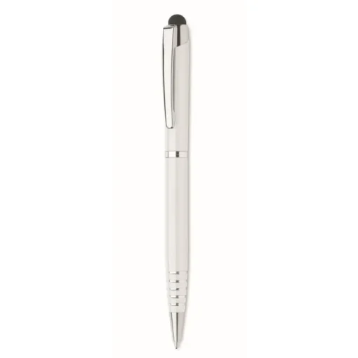 Gift Campaign Penna a sfera in alluminio riciclato con gommino touch e inchiostro blu> Penne Ecologiche|Penne In Metallo