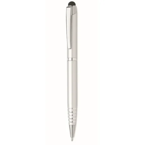 Gift Campaign Penna a sfera in alluminio riciclato con gommino touch e inchiostro blu> Penne Ecologiche|Penne In Metallo