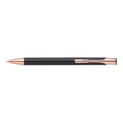 Gift Campaign Penna a sfera in alluminio con clip e punta in oro rosa inchiostro blu> Penne In Metallo