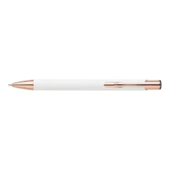 Gift Campaign Penna a sfera in alluminio con clip e punta in oro rosa inchiostro blu> Penne In Metallo