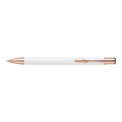 Gift Campaign Penna a sfera in alluminio con clip e punta in oro rosa inchiostro blu> Penne In Metallo