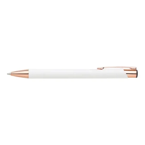 Gift Campaign Penna a sfera in alluminio con clip e punta in oro rosa inchiostro blu> Penne In Metallo