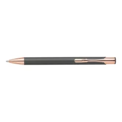 Gift Campaign Penna a sfera in alluminio con clip e punta in oro rosa inchiostro blu></noscript> Penne In Metallo