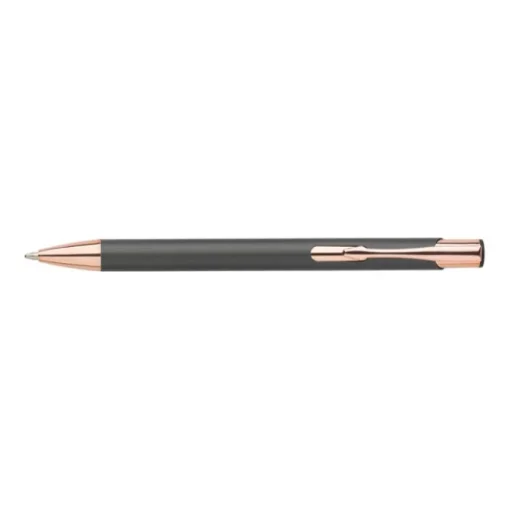 Gift Campaign Penna a sfera in alluminio con clip e punta in oro rosa inchiostro blu> Penne In Metallo