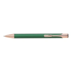 Gift Campaign Penna a sfera in alluminio con clip e punta in oro rosa inchiostro blu></noscript> Penne In Metallo
