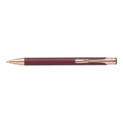 Gift Campaign Penna a sfera in alluminio con clip e punta in oro rosa inchiostro blu></noscript> Penne In Metallo