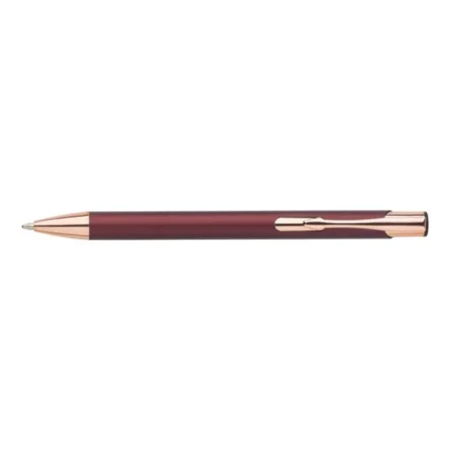 Gift Campaign Penna a sfera in alluminio con clip e punta in oro rosa inchiostro blu> Penne In Metallo