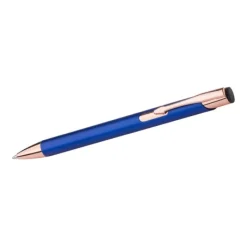 Gift Campaign Penna a sfera in alluminio con clip e punta in oro rosa inchiostro blu></noscript> Penne In Metallo