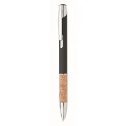 Gift Campaign Penna a sfera in alluminio impugnatura in sughero inchiostro blu> Penne In Metallo