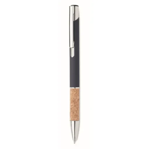 Gift Campaign Penna a sfera in alluminio impugnatura in sughero inchiostro blu> Penne In Metallo
