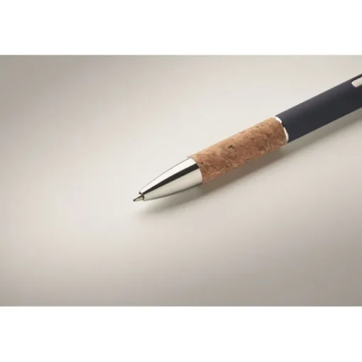 Gift Campaign Penna a sfera in alluminio impugnatura in sughero inchiostro blu> Penne In Metallo