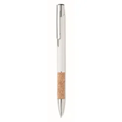 Gift Campaign Penna a sfera in alluminio impugnatura in sughero inchiostro blu></noscript> Penne In Metallo