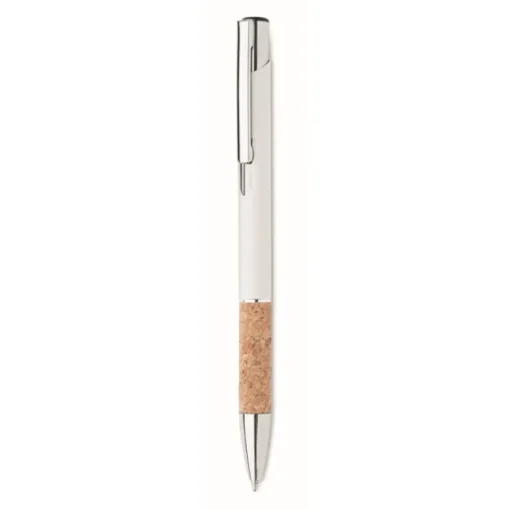 Gift Campaign Penna a sfera in alluminio impugnatura in sughero inchiostro blu> Penne In Metallo
