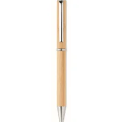 Gift Campaign Penna a sfera in bambù con dettagli in metallo inchiostro blu Naira></noscript> Penne Ecologiche