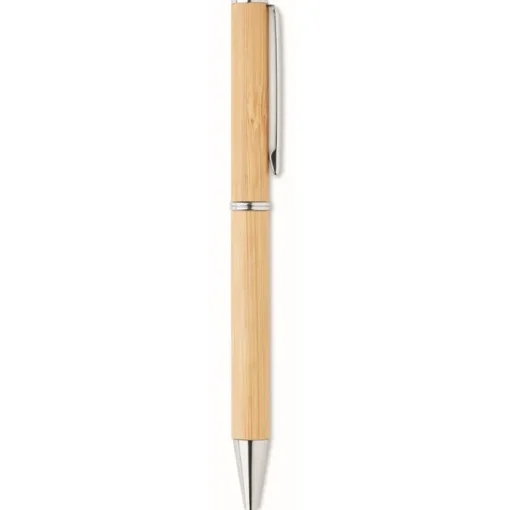 Gift Campaign Penna a sfera in bambù con dettagli in metallo inchiostro blu Naira> Penne Ecologiche