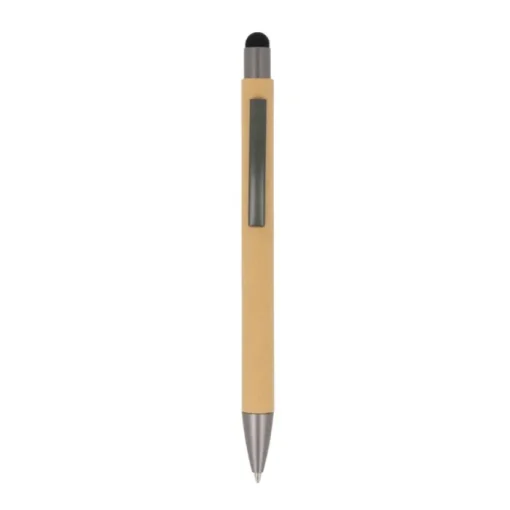 Gift Campaign Penna a sfera in carta sostenibile con gommino touch e inchiostro blu> Penne Ecologiche