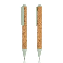 Gift Campaign Penna a sfera in fibra di grano e sughero con inchiostro nero> Penne Ecologiche
