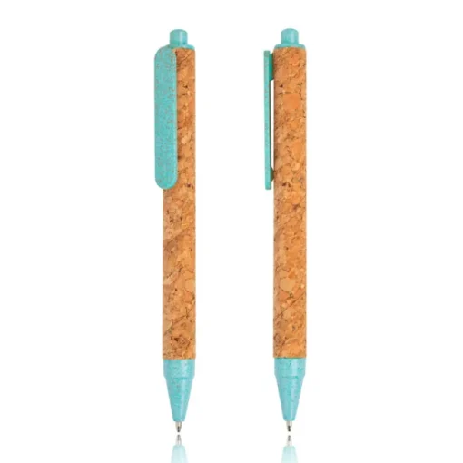 Gift Campaign Penna a sfera in fibra di grano e sughero con inchiostro nero> Penne Ecologiche