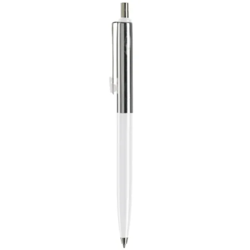 Gift Campaign Penna a sfera in metallo bicolore con pulsante e inchiostro blu> Penne In Metallo